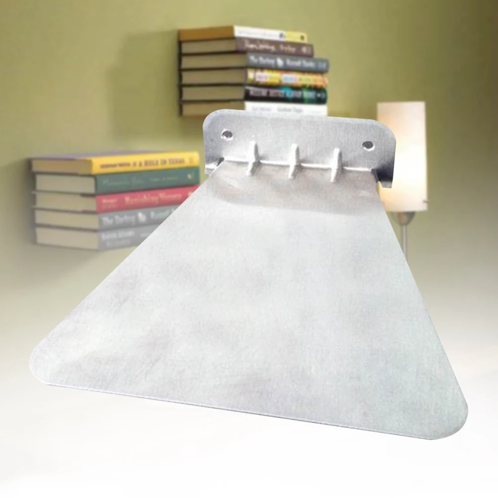 

School Study Wall Mounted Home Decoration Support Office Stainless Steel Book Shelf Floating Wear Resistant Solid Invisible