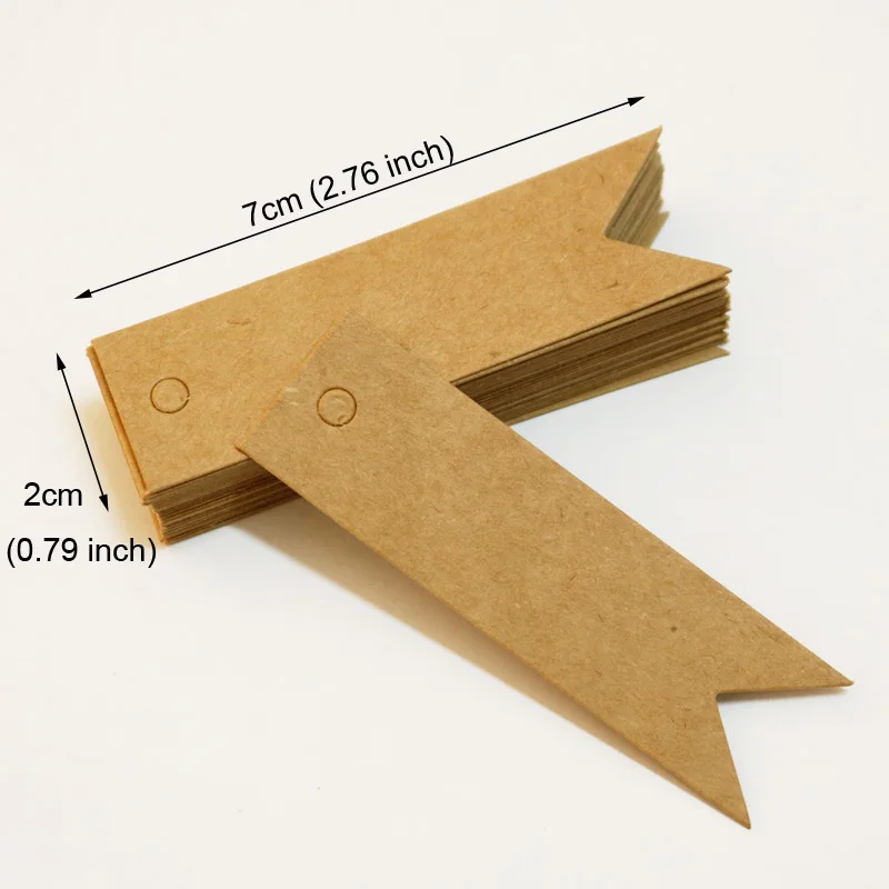 50 шт. лучшие бумажные подарочные открытки из крафт-бумаги, бирки в форме ласточкиного хвоста, рождественский подарок, упаковка, Закладка, упаковка, Декор - Цвет: Blank
