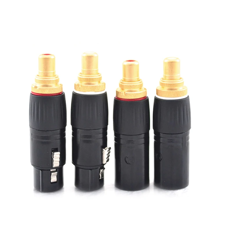Переходник NEUTRIK XLR папа Мама Позолоченный разъем RCA переходник с на мама