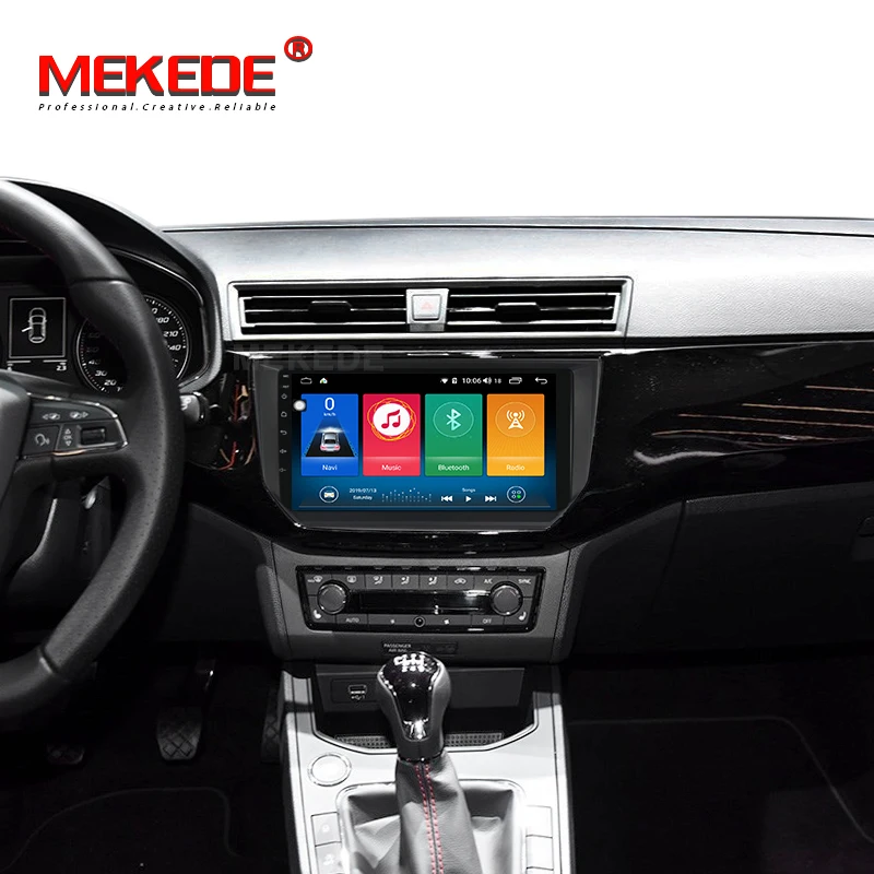 MEKEDE ips DSP 4G 64G Android 9,0 2 DIN Автомобильный gps плеер для Seat Ibiza gps навигация поддержка 4G сеть сенсорный экран