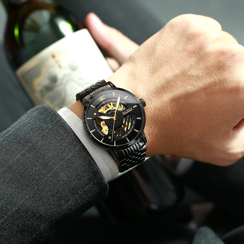 OLEVS 9909 Automatic Mechanical Men's Watch description image 4