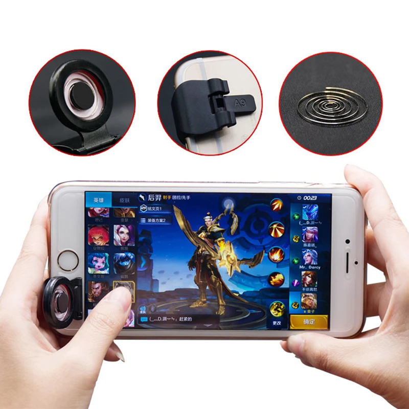 1X Mini Lightweight And Portable Fling Joystick Stretch/adjustable Mobile Game Touch Screen Joystick For Android IPhone