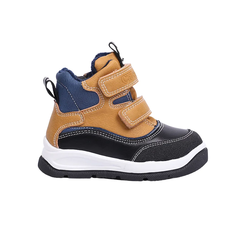 

Children Winter Snow Boots Kids Waterproof Outdoor Boots Kids Anti-Slip Hiking Martin Boots with Plush Wool Linning and Zipper