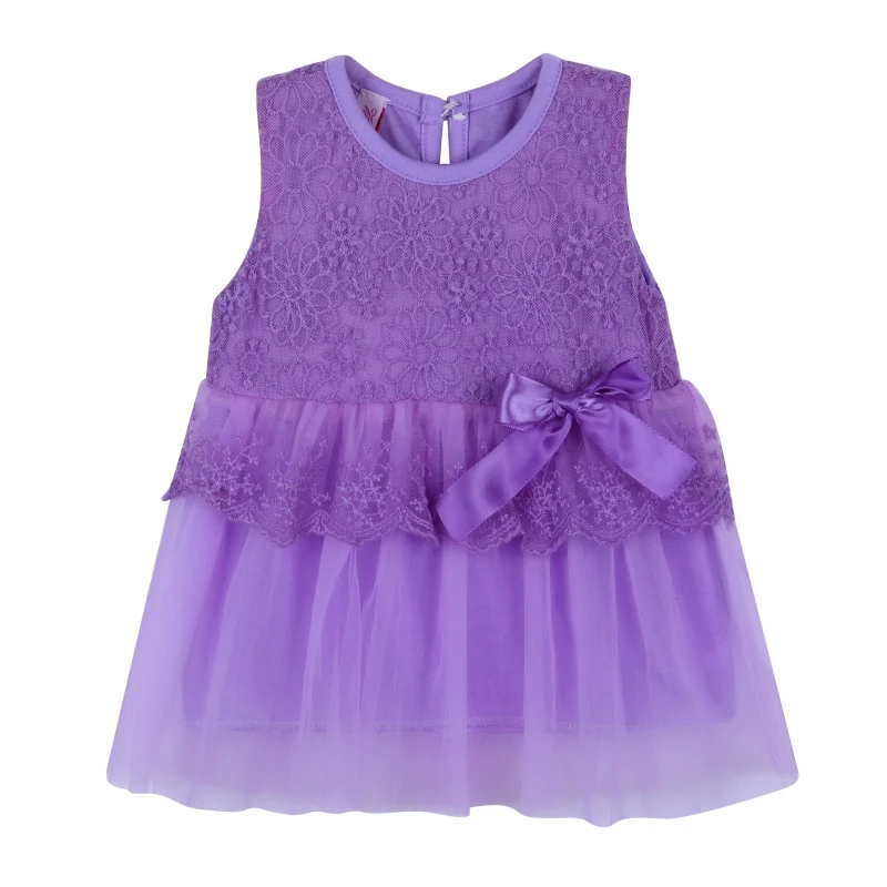 От 0 до 2 лет летний кружевной жилет в подарок платье для девочек Хлопковое платье для маленьких девочек детская одежда детская праздничная одежда для девочек