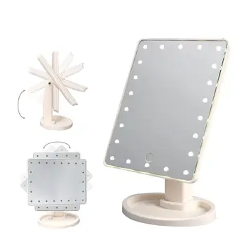 

Personal Touch Screen Makeup Mirror with Light Desktop Cosmetic Table 360° Rotatable Make Up Mirror