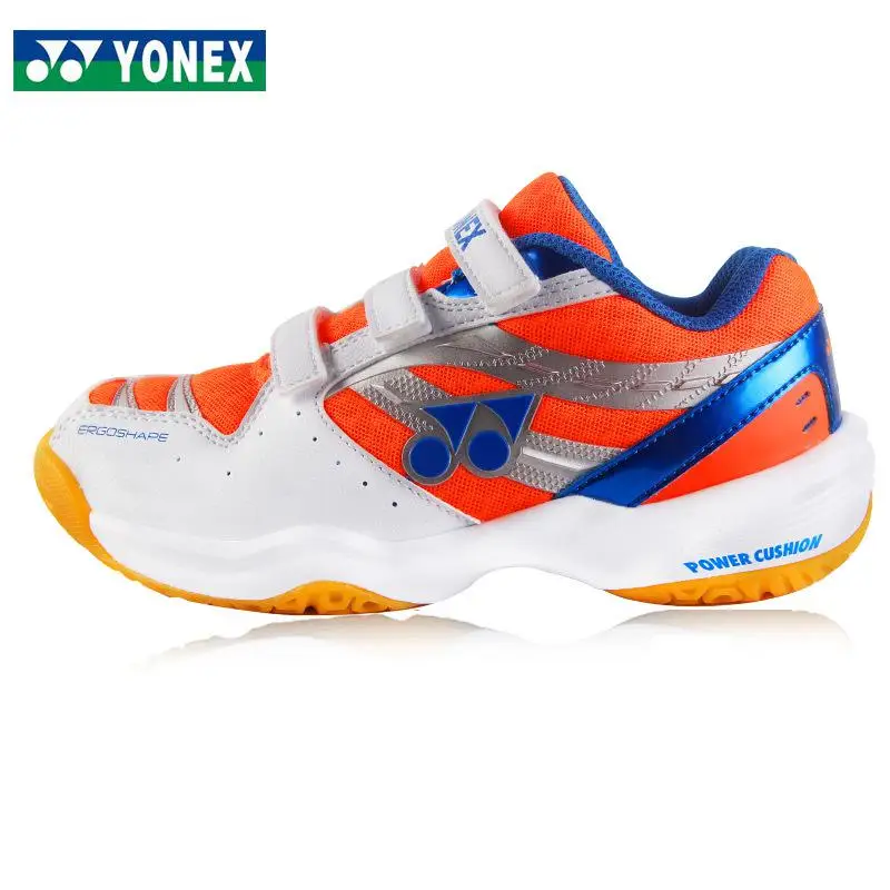 Yonex Pro Kids бадминтон обувь брендовые Детские кроссовки для мальчиков и девочек дышащие; нескользящая подошва; Легкая спортивная обувь - Цвет: 4