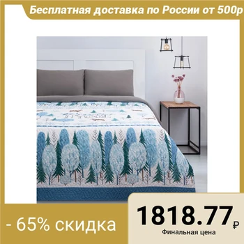 

Bedspread "Ethel" Euro Winter hygge, 205 * 210 ± 2 cm, microfiber