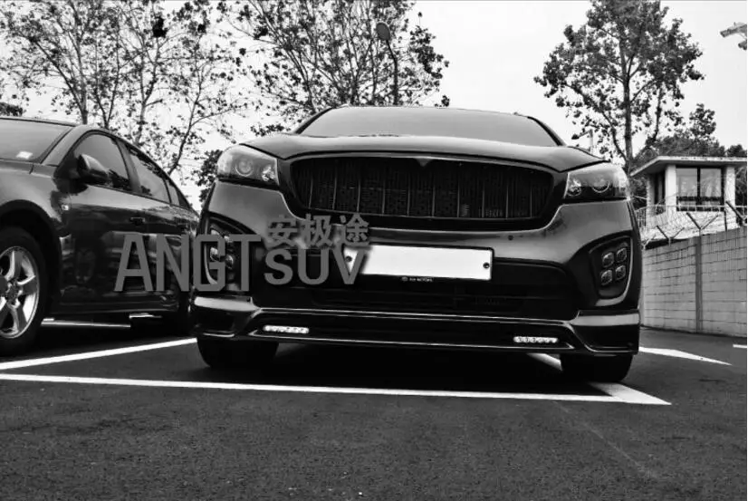 Высокое качество ABS краски автомобиля переднего бампера Гонки Грили решетка Вокруг Накладка для KIA Sorento