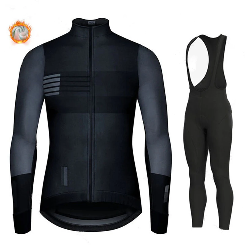 2024 Winter Hot Wool Men Cycling Suit, Outdoor Sportswear, Warm MTB Bike Uniform Kit Maillot Ciclismo Hombre Bicycle Clothing