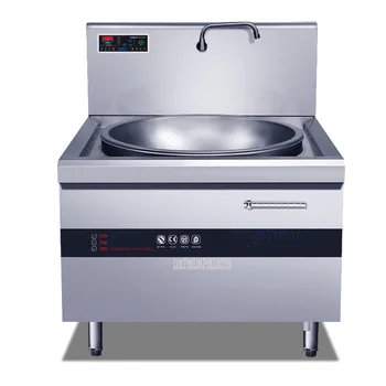 

ZS-DC800 20KW 61L Commercial Electric Induction Cooker Canteen Kitchen 800mm Diameter Stainless Steel Electric Stir-frying Stove