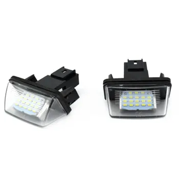 

2pcs LED License Number Plate Lights Lamp For Peugeot 206/207/307/308 Citroen C3-C6