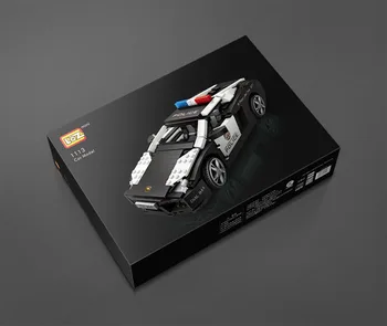 

LOZ 1113 1:18 Technic Mini Blokken Politie Stad Auto Racing Auto Diamant Bouwsteen Bakstenen Speelgoed Kerstcadeau Voor Kinderen