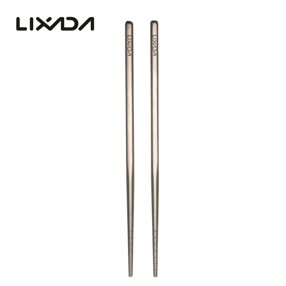 Титановые палочки для еды Lixada 1 пара уличные изысканные Нескользящие
