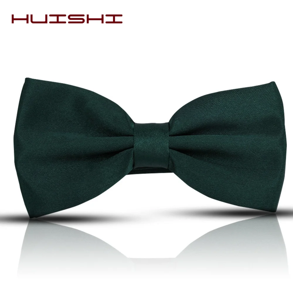 HUISUI 2024 New 43 Color Suit Bow Tie Wedding Gift Solid Party Classic Butterfly Cravat Wholesale Polyester Material Bowtie 2