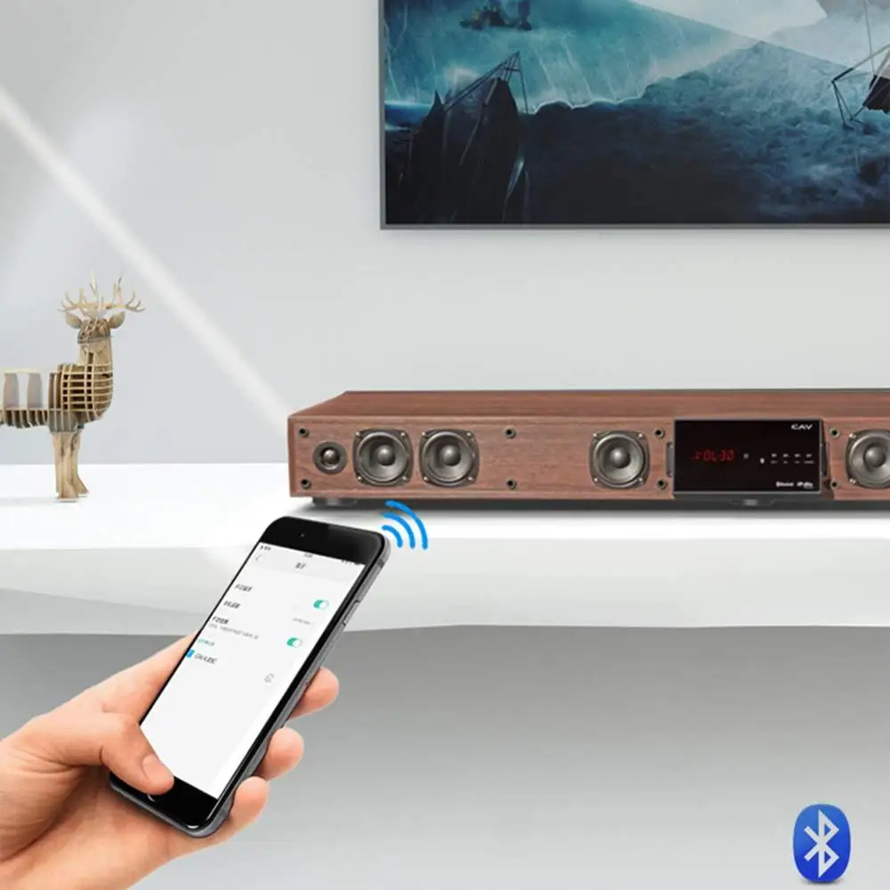 Звуковая панель Bluetooth CAV TM1200A звуковая для ТВ домашнего кинотеатра колонка - Фото №1