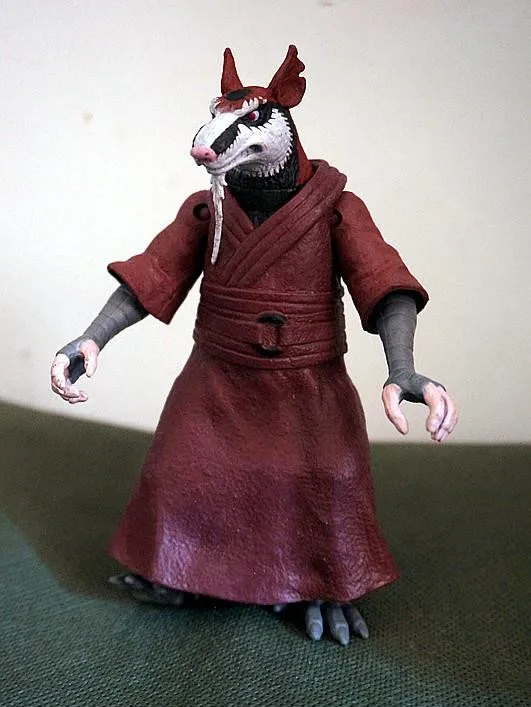 

The sewer Turtle anime action figure Rat Splinter Hands and feet can move handmade Toys for children