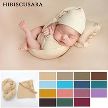 Мягкая эластичная одежда для новорожденных; эластичная одежда для фотосессии с капюшоном; Bebe; реквизит для фотосессии; одеяло; 40*165 см