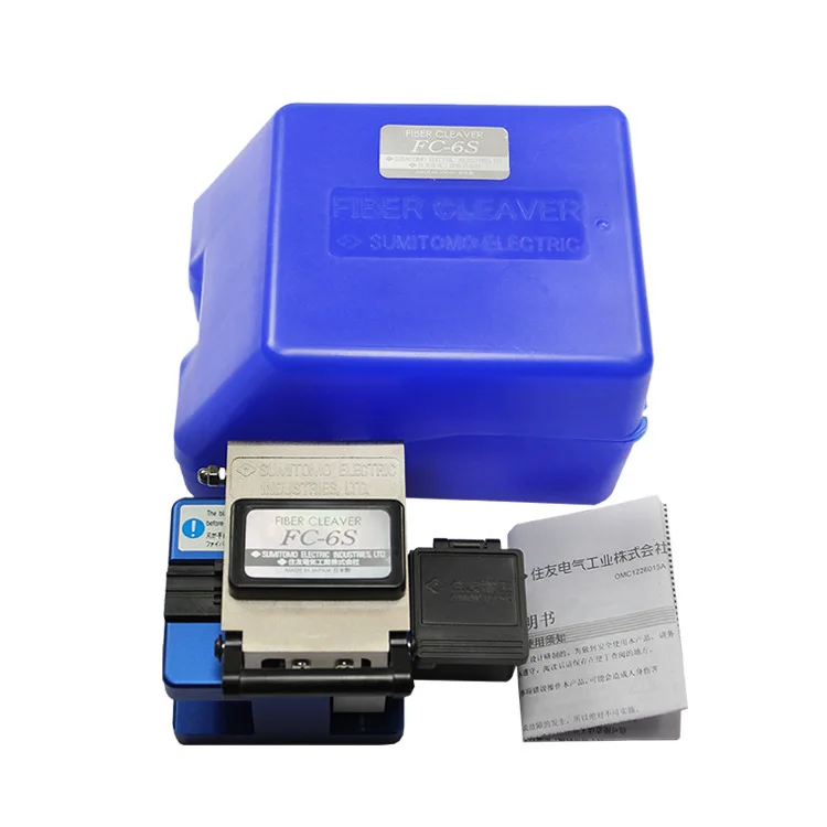 White Sumitomo High Quality FC-6S Optical Fiber Cleaver Original Quality FC6S High Precision cutting knife tool - Color: White