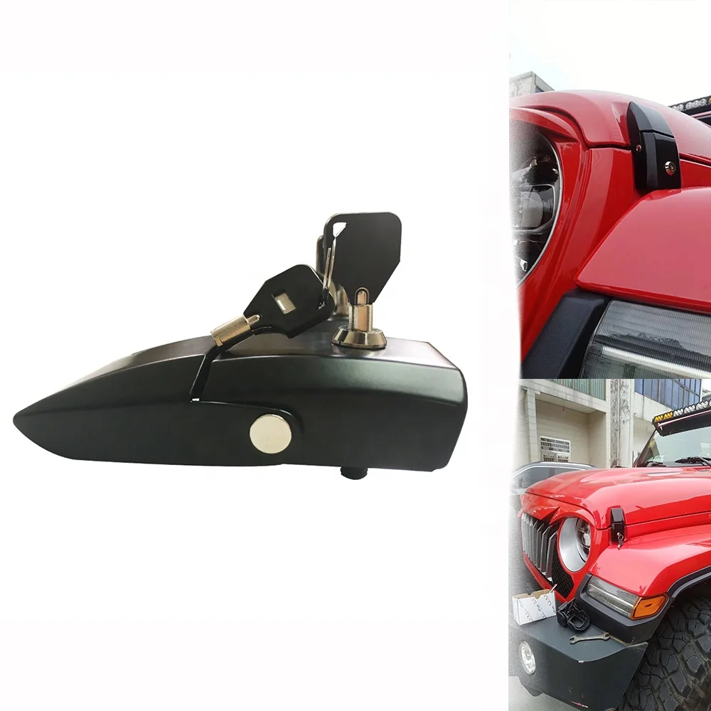 

car engine hood lock for jeep for wrangler JL hood lock with key
