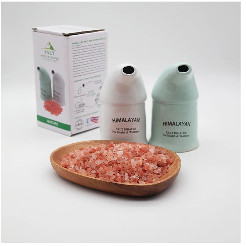 Himalayan Salt Breathing Bottle Inhaler with 300g 3-5mm Natural Saltmines Sterilize relieves Distress | Дом и сад