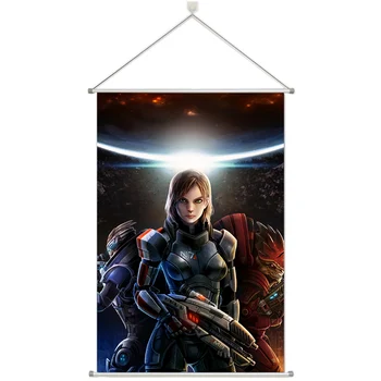 

Anime Mass Effect Jane Shepard Prsonalize Customer Made Alloy Fabric Wall Poster Scroll 60x90cm 24x36inches