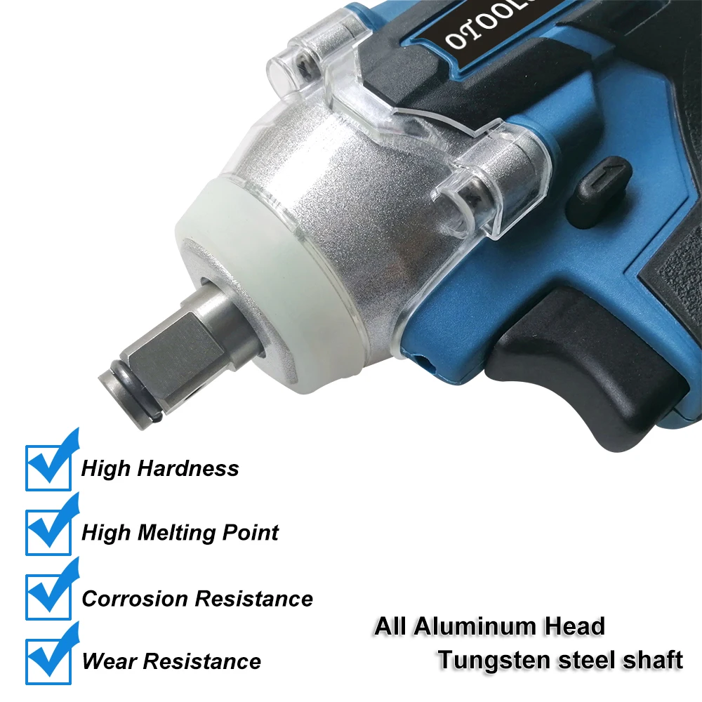 21V 320N.m Brushless Cordless Wrench Electric Impact Socket Wrench 3300rpm 3000mAh Lithium Battery Inside Power Tools (3)