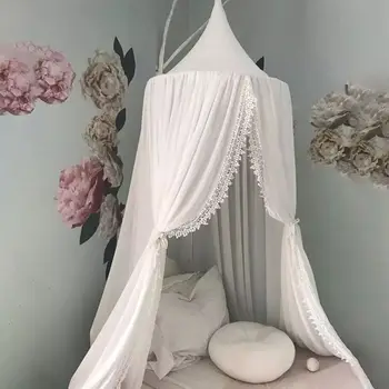 

Children's Kids Bed Lace Canopy Bedcover Mosquito Net Curtain Bedding Dome Tent Room Decor