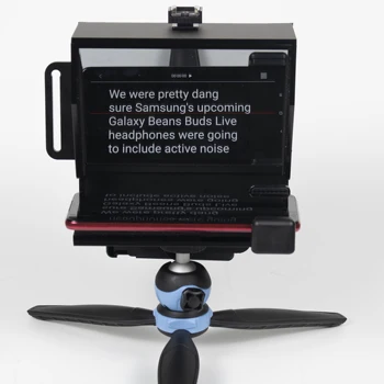 

New Prompter Cameras Smartphone Teleprompter for Live Interview Speech Vlog support DSLR Cameras Mobile Phone with remote