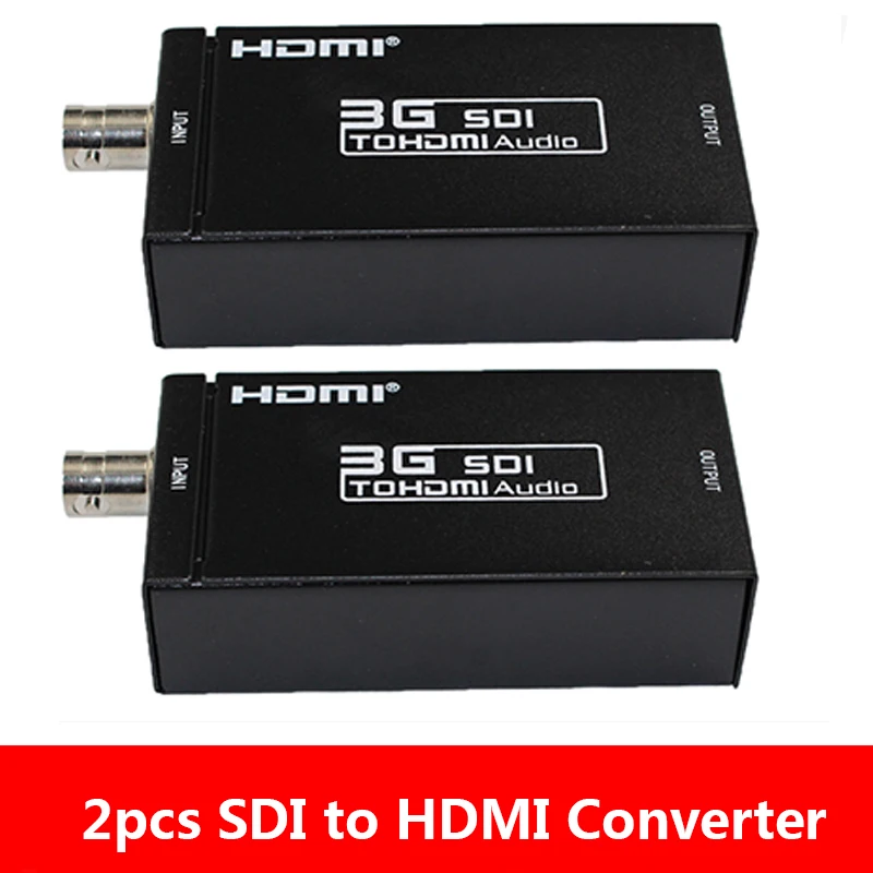 Adaptador de Conversor de Vídeo Sdi para Hdmi Peças 1080p segundo para Câmera eu us Plug