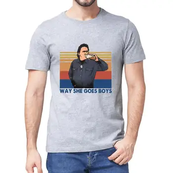 

New summer Trailer Park Way She Goes Boys Funny Comedy TV Series Vintage Men's Neck short sleeves Cotton T-Shirt women top tee