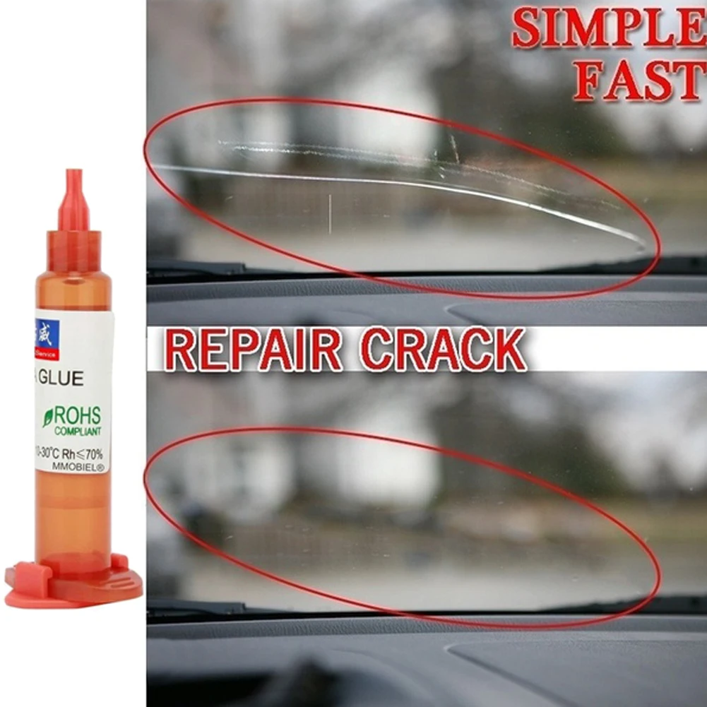 5ml /10mlUV Glue Optical Clear Glue Window Repair Tool for Repair Long Crack Glass Broken Crack Qucikly Restore Window or Screen car dent puller tool