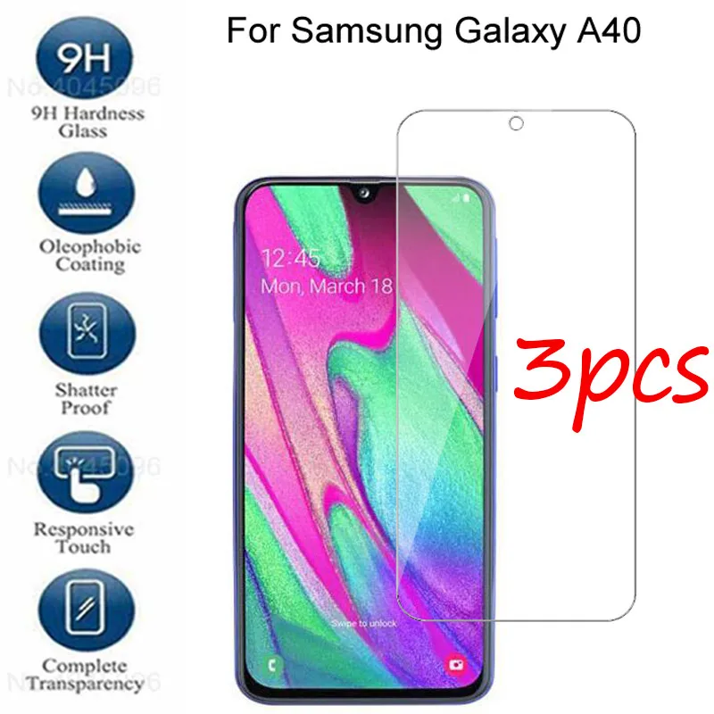 Закаленное стекло для Samsung Galaxy A40 защитная пленка на экран a 40 защитное 5 9 дюйма