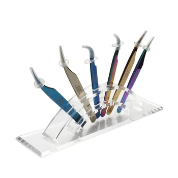 

Eyelash Extension Tweezers Storage Holder Quality Acrylic Display Stand Holder Pen Rack Holder Beauty Makeup Tools Stand