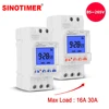 1 Second to 168 Hours Programmable Electronic Time Clock 16A 30A 110V 220V Big LCD Backlight Display Timer with Lock Function 1