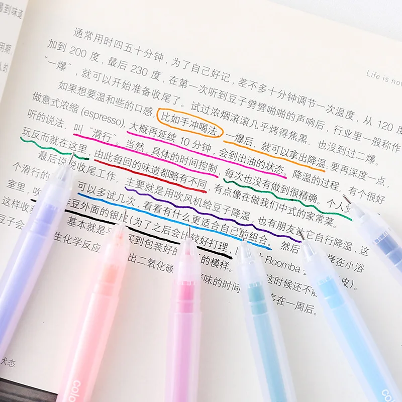 Kawaii Ballpoint Pen 0.5mm Gel Ink Colored Pens Cute Stationery Set Office  & School Art Supplies For Writing Mark Hand Account - Gel Pens - AliExpress