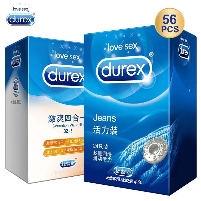 Презервативы Durex ультратонкие 56 шт. 4 в 1 | Красота и здоровье