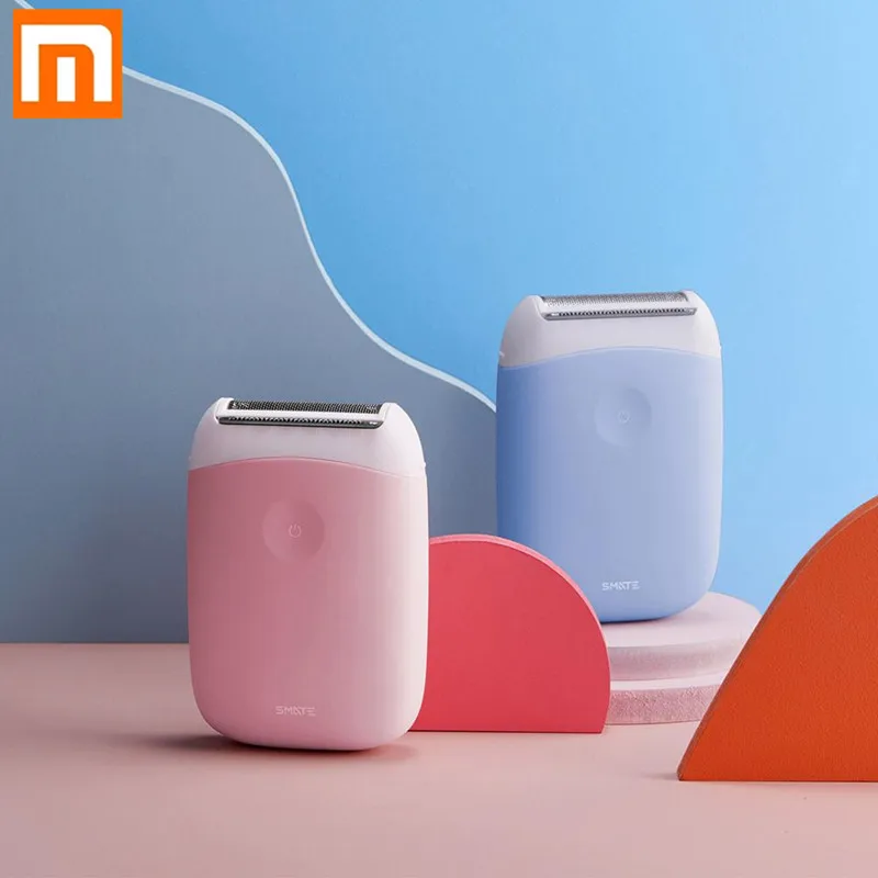 Скидка Новый Xiaomi Smate Эпиляторы мини станок для бритья леди удаления волос триммер эпилятор для взрослых Чистка для лица и тела подмышек бритвы