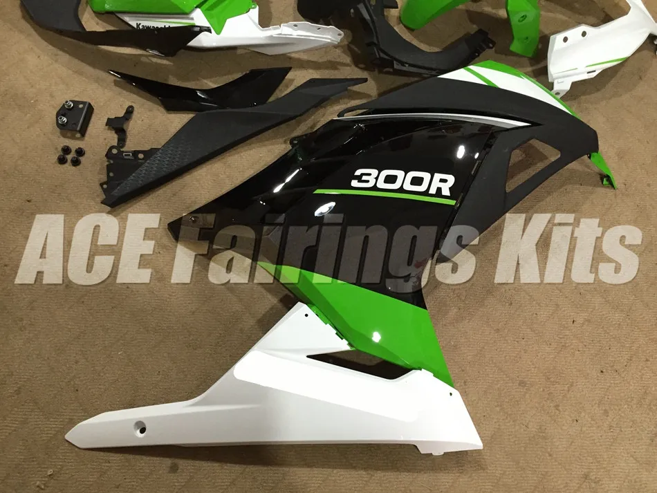 ABS обтекатель комплект для Kawasaki Ninja300 EX300 300R 2013, 13, 14, 15, 16, 17, Обтекатели индивидуальный дизайн