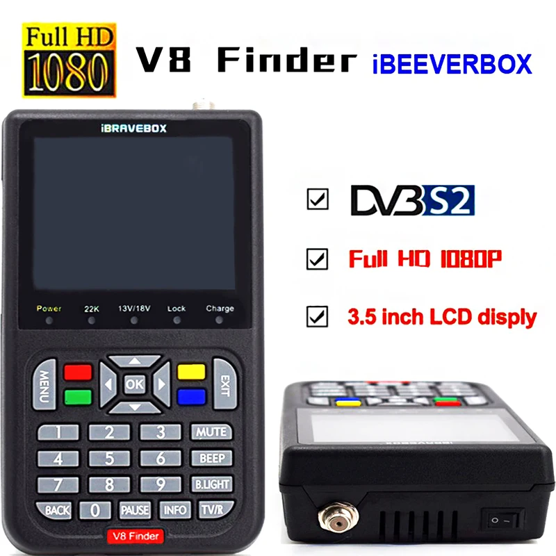 V8 Finder Freesat Satfinder DVB совместимый ЖК-дисплей | Электроника