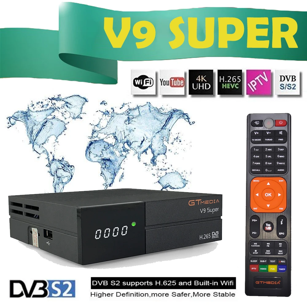 3 шт. спутниковый искатель gt media v9 HD lnb для Испании в течение 1 года | Электроника