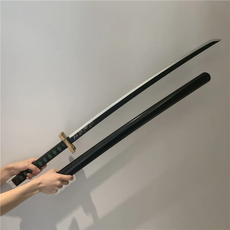 104cm Anime Sword Demon Slayer Sword Weapon Tokitou Muichirou Sowrd Cosplay 1:1 Ninja Knife PU Prop Kimetsu no Yaiba Gift