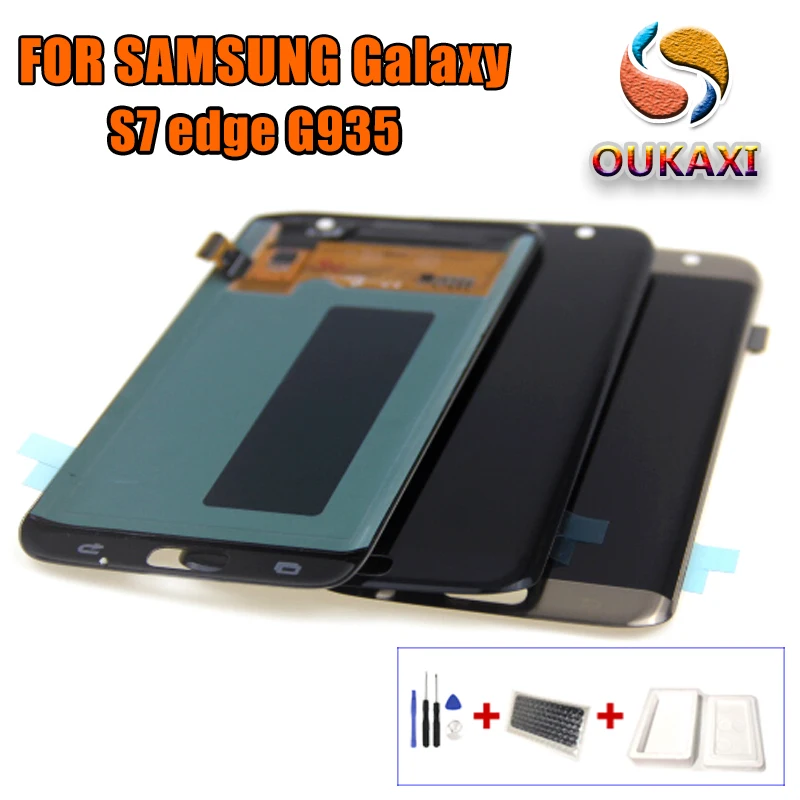 Тестовый ЖК-дисплей для samsung S7 edge, ЖК-дисплей для S7 edge, G935, G935F, ЖК-экран, сенсорный дигитайзер, сборка