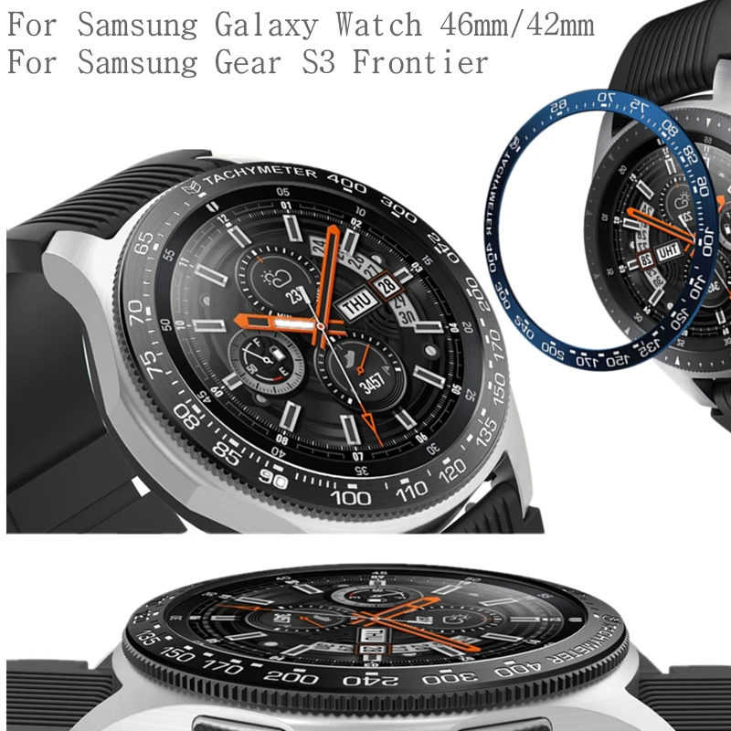 Galaxy БЕЗЕЛЬ для наручных часов кольцо для samsung Galaxy Watch 46 мм/42 мм Шестерня S3 металлическая рамка из нержавеющей стали кольцо клеющаяся Крышка для шестерни S3