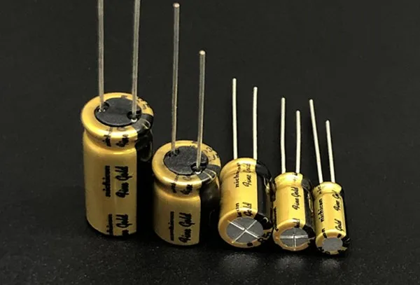 30PCS/lot Original nichicon (fine gold) FG series 6.3V-100V fever capacitor audio aluminum electrolytic capacitor free shipping