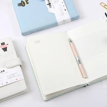 

Hardcover PU Notebook with Magnetic Button School Students Sketchbook Journal Diary Office Weekly Planner Agenda 2020