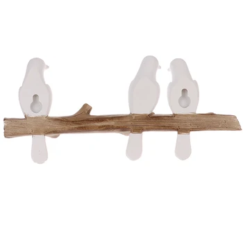

Wall Decorations Home Accessories Living Room Hanger Resin Bird Hanger Key Kitchen Coat Clothes Towel Hooks Hat Handbag Holder