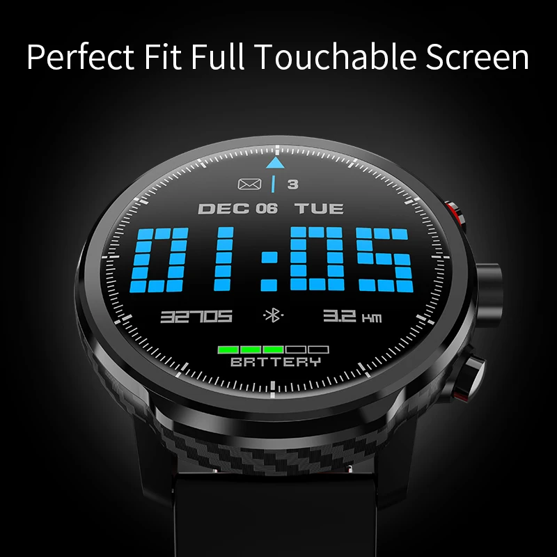 L5 спортивные Смарт-часы 100 дней в режиме ожидания IP68 Водонепроницаемые мужские женские фитнес-трекер умные часы большой круглый полный сенсорный экран