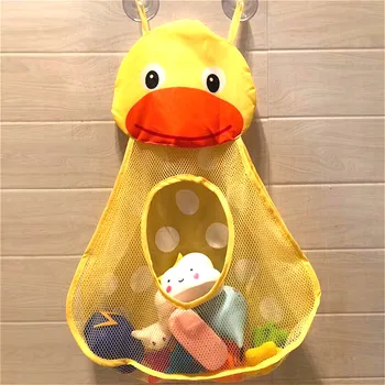 

Large Capacity Storage Bag Children Kids Water Toys Pouch Organizer Bathroom Shower Cartoon Hanging Drain Bags with Suction Cup