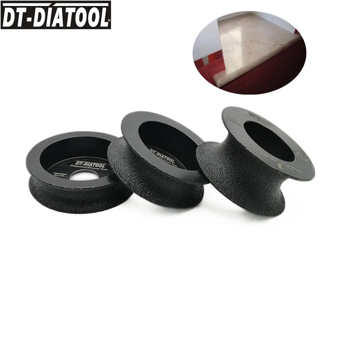 DT DIATOOL 1 шт. диаметр 3 &quot/75 мм Вакуумные Паяные алмазный шлифовальный диск