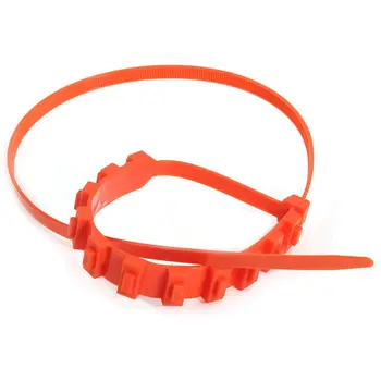 

20Pcs/Lot Snow Tyre Tire Chains Winter Anti-Skid Beef Tendon Vehicles Wheel Nylon Orange Chain For Cars/Suv